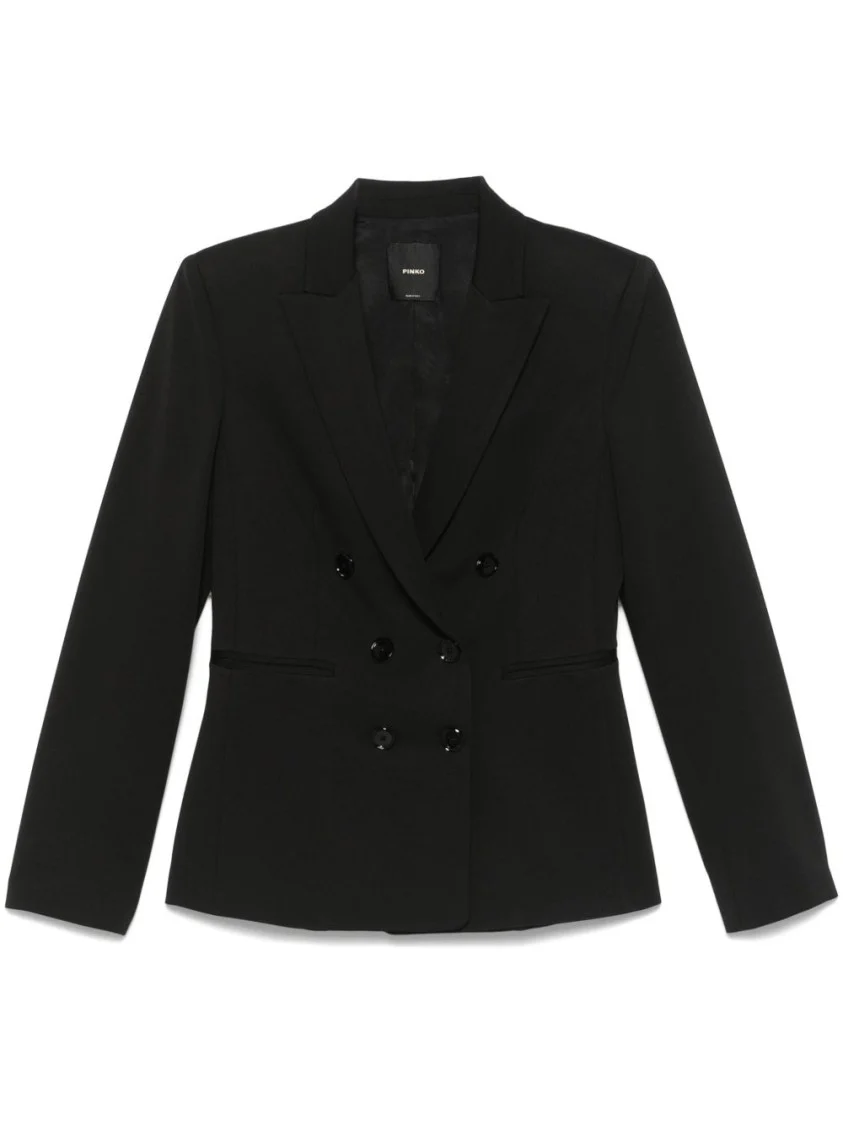 Tailored Black Double-Breasted Jacket