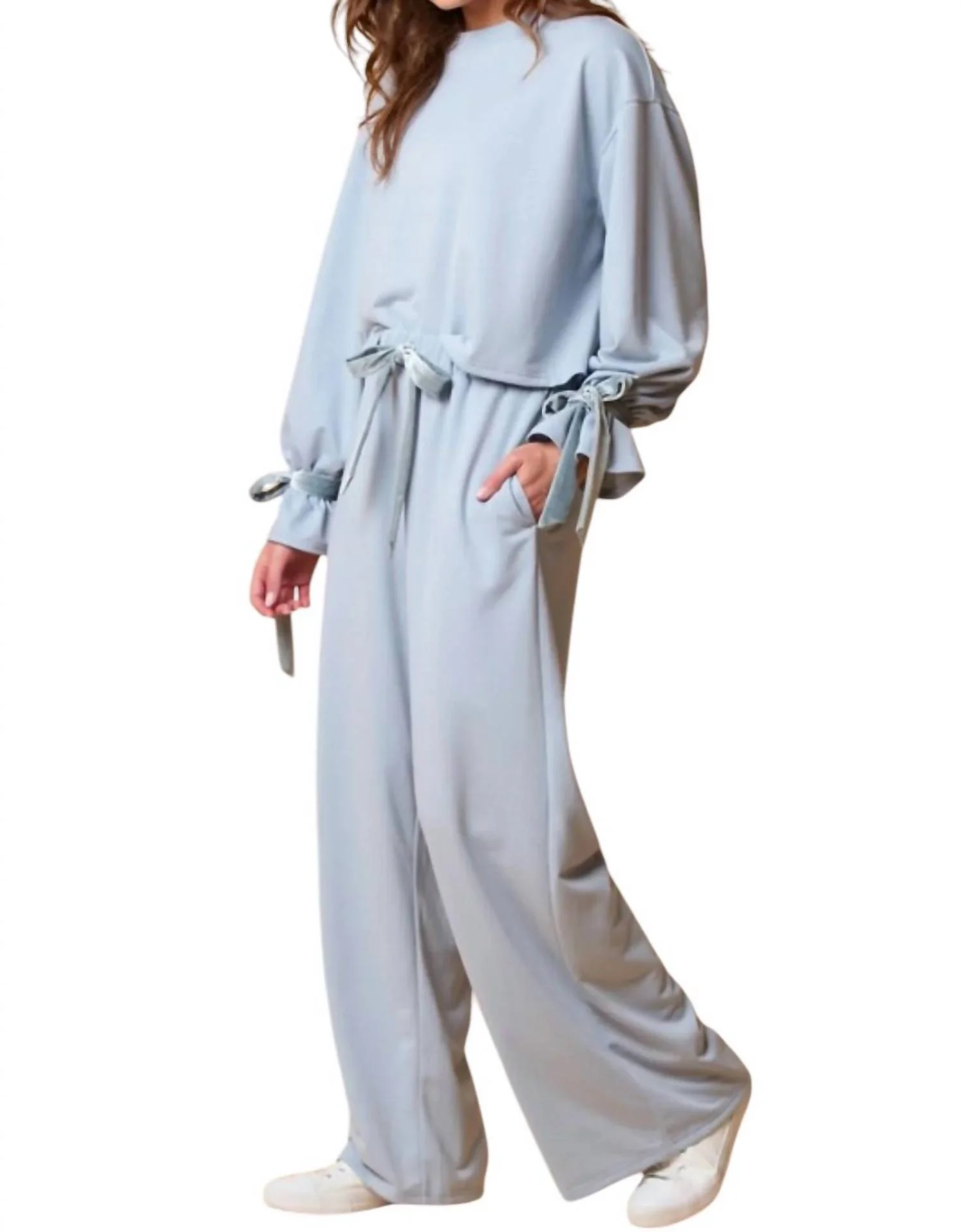 Lounge Set In Dusty Blue