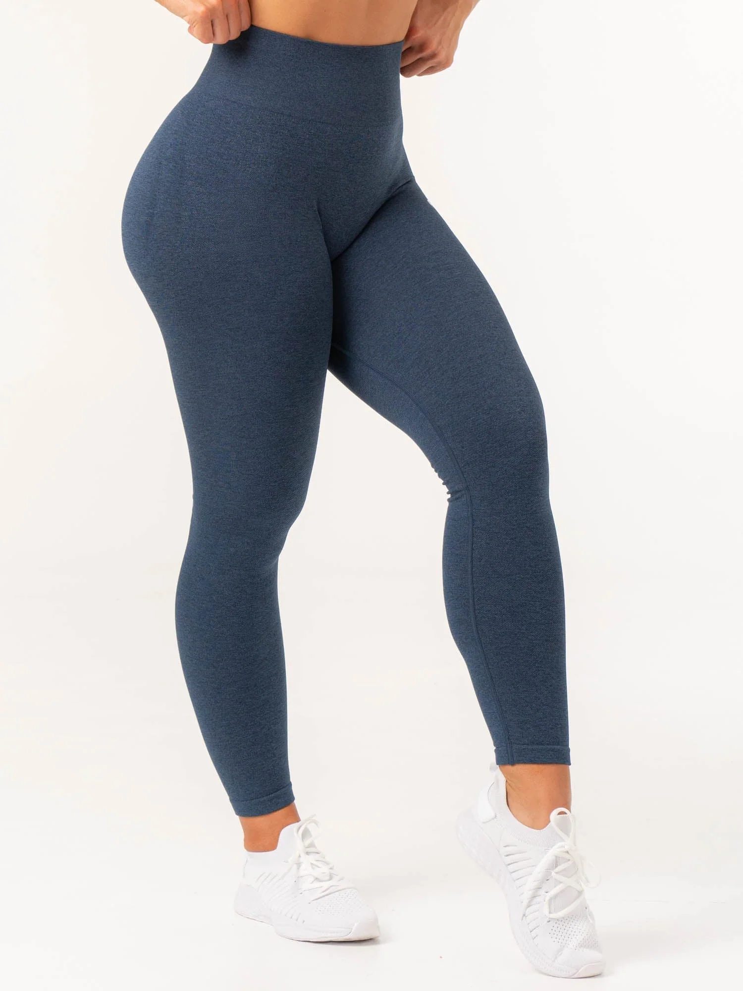 Contour Seamless Leggings - Navy Marl
