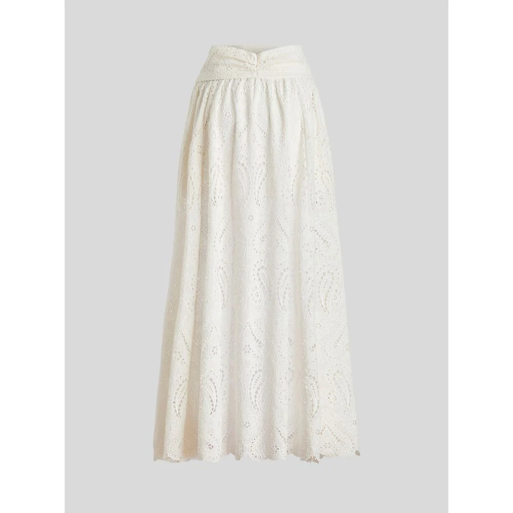 Sangallo Cotton And Silk Skirt