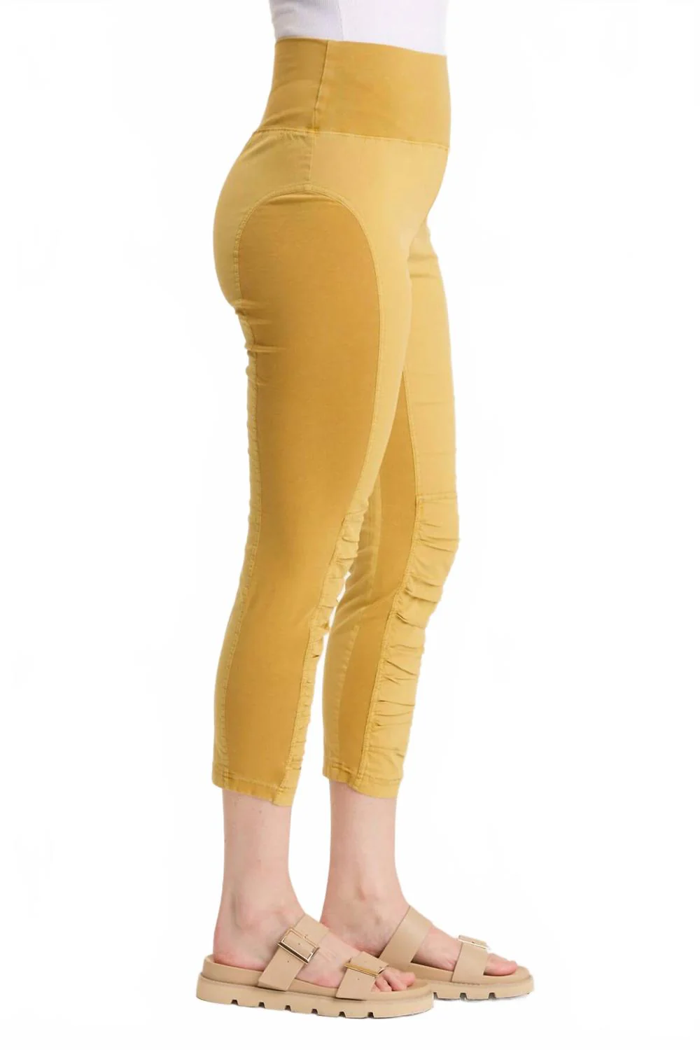 High Waist Jetter Crop In Dandelion Pigment