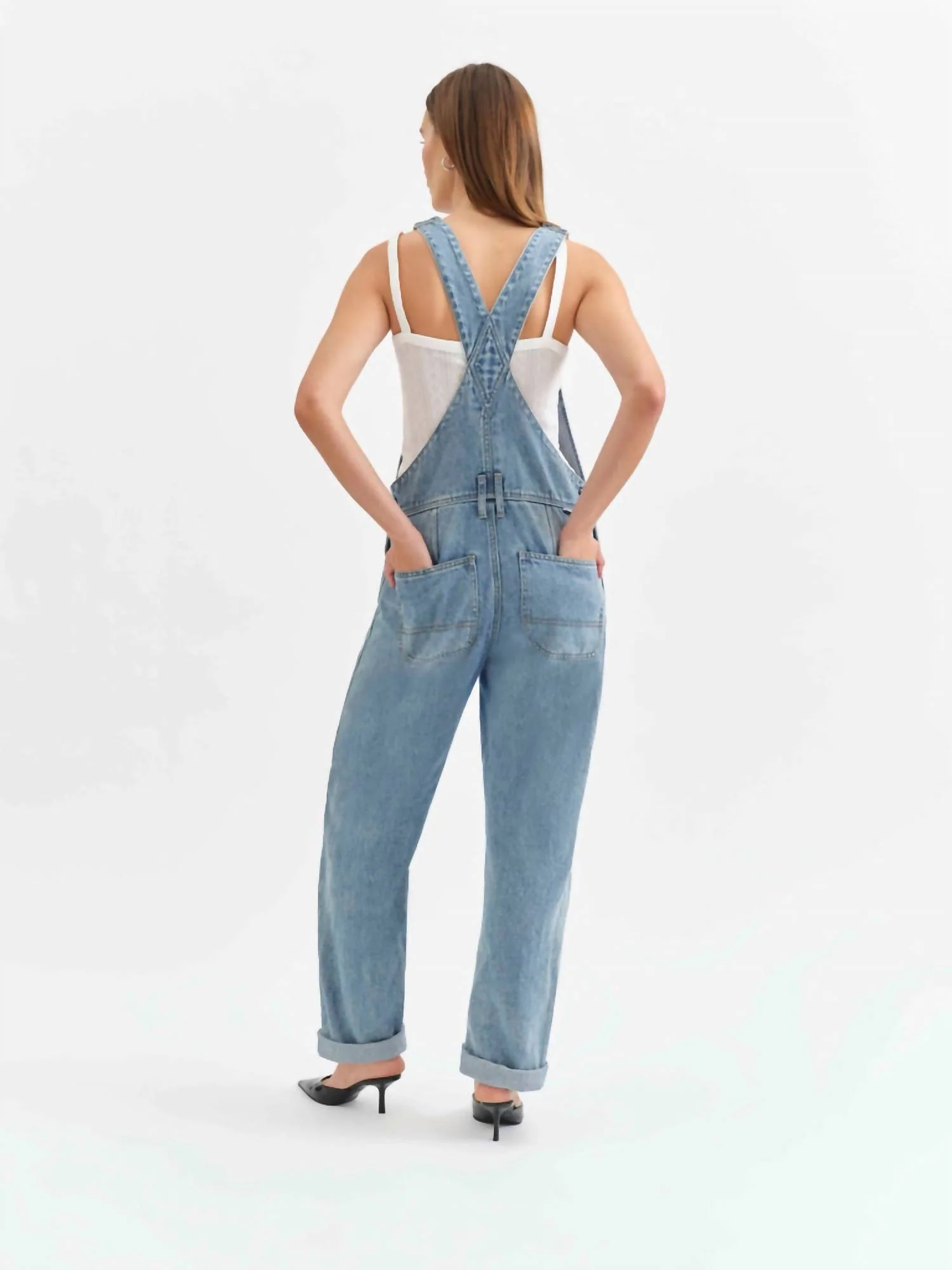 Canyon Barrel Leg Overalls In Plot Twist