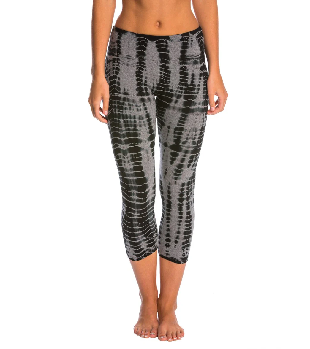 Hard Tail Flat Waisted Cotton Yoga Capris