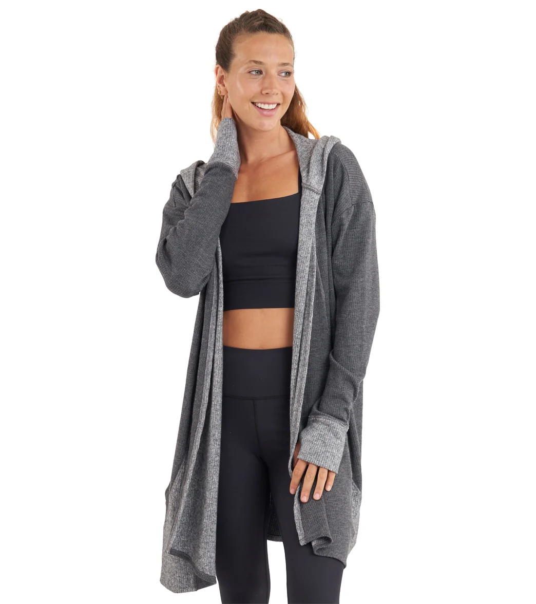 Thrive Societe Hooded Drape Cardi