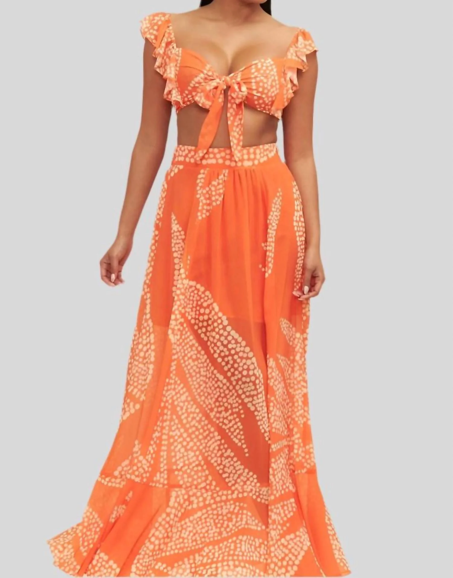 Sun Glow Set In Orange