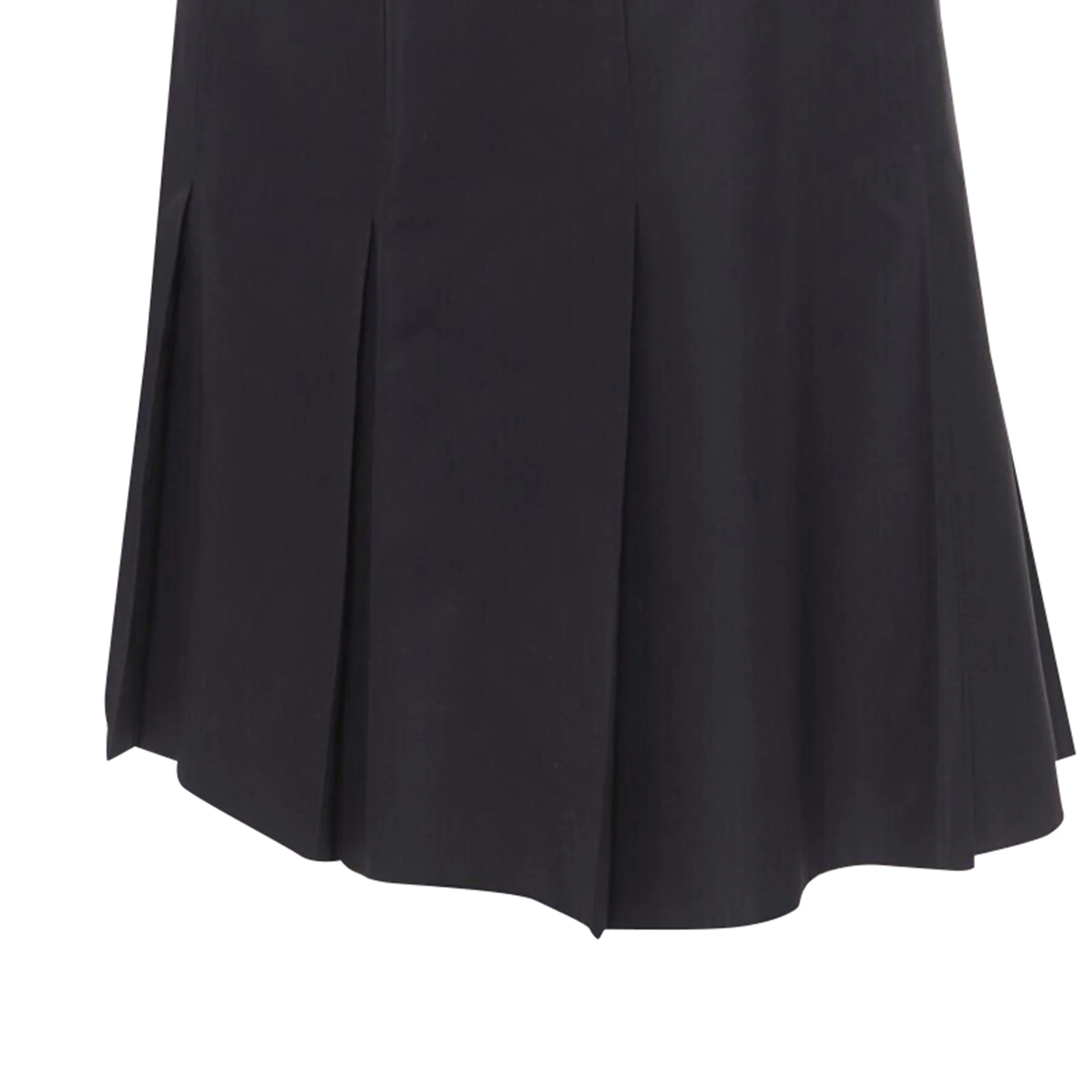Ralph Lauren pleated hem A-line knitee length skirt work