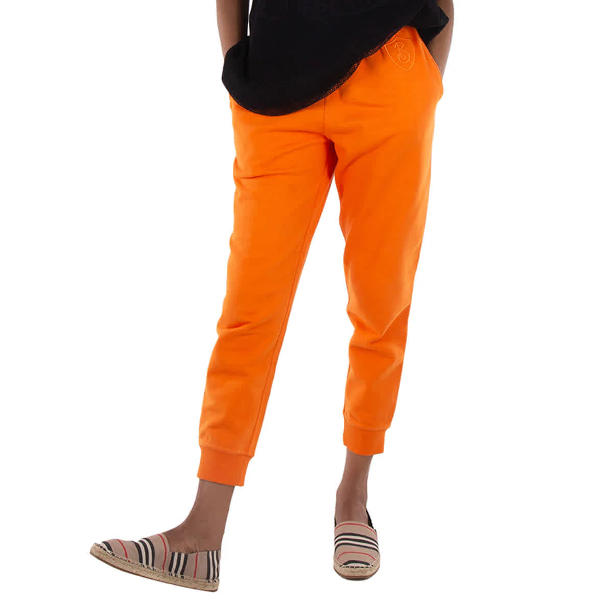 Burberry Cotton Embroidered Logo Patch Joggers