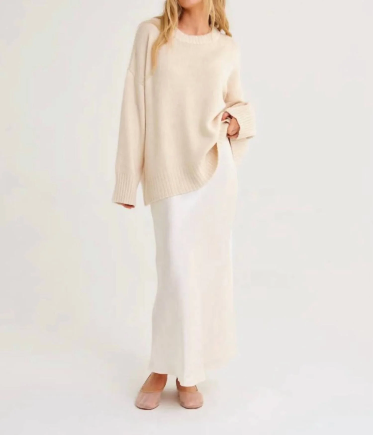 Archive Bias Maxi Skirt In Ivory