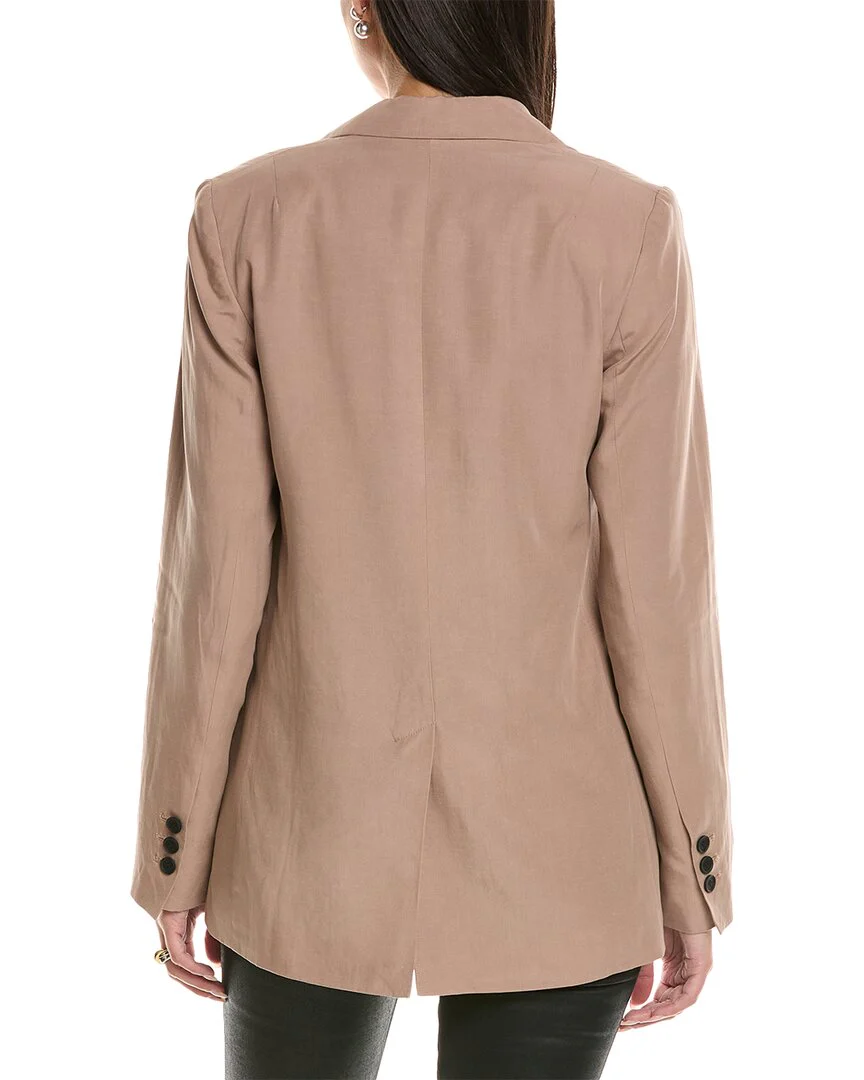 AllSaints Deri Lyn Linen-Blend Blazer
