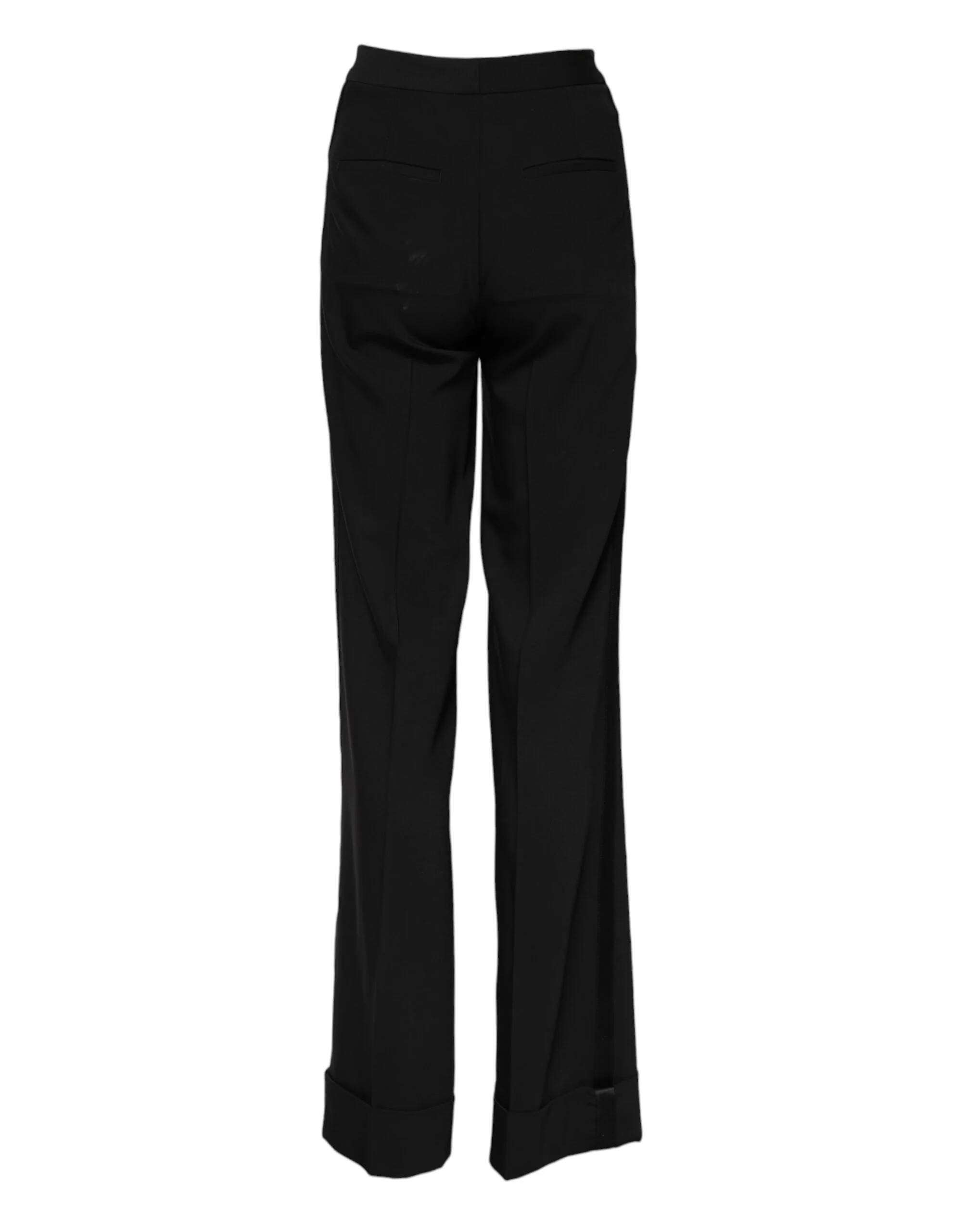 Dolce & Gabbana Wool High Waist Fla Women's Pants