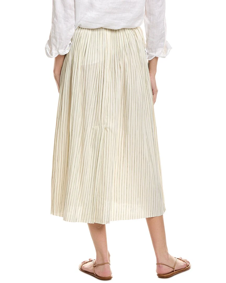 ALEXIS Rezza Linen-Blend Midi Skirt