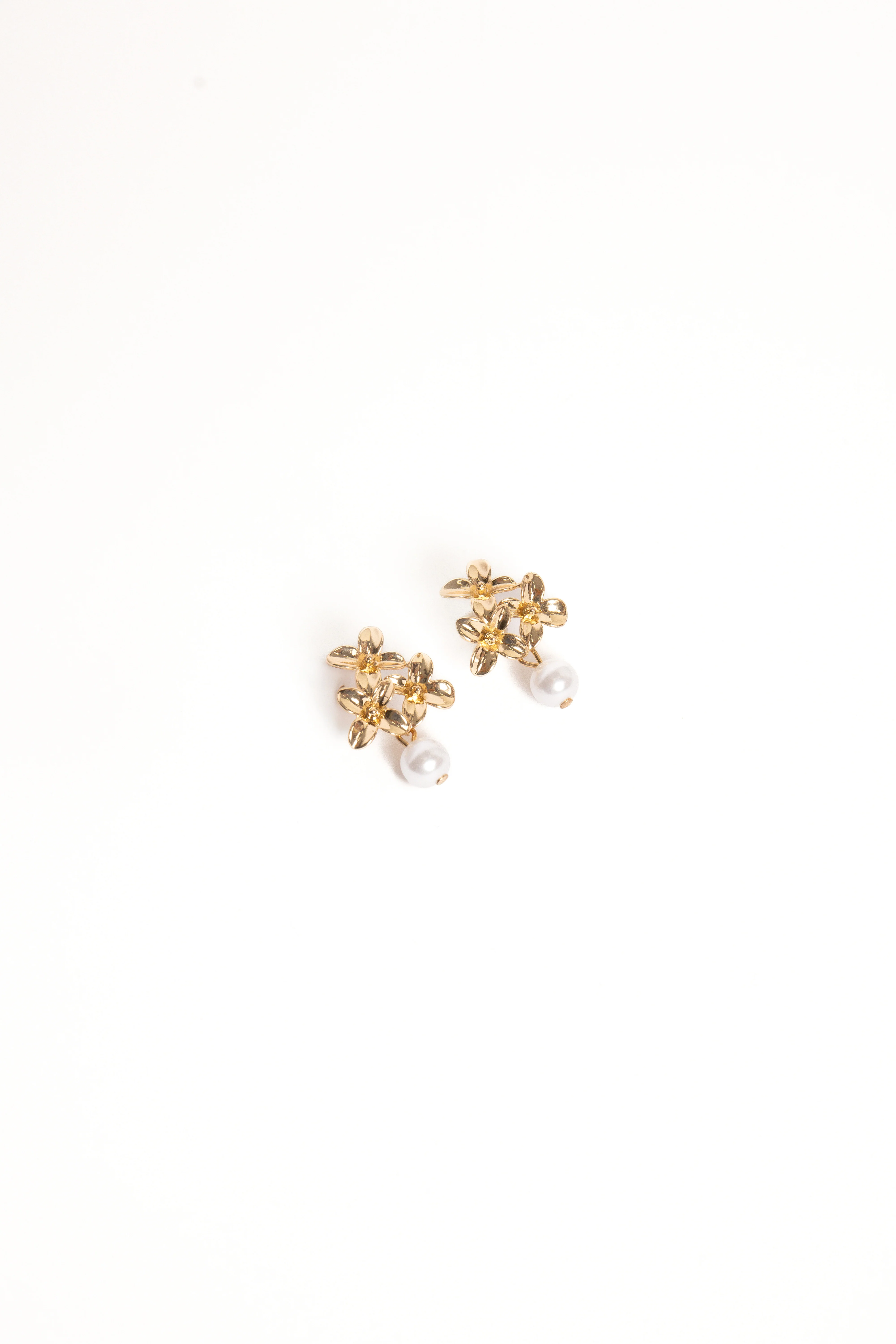 Amani Earrings - Gold/Pearl