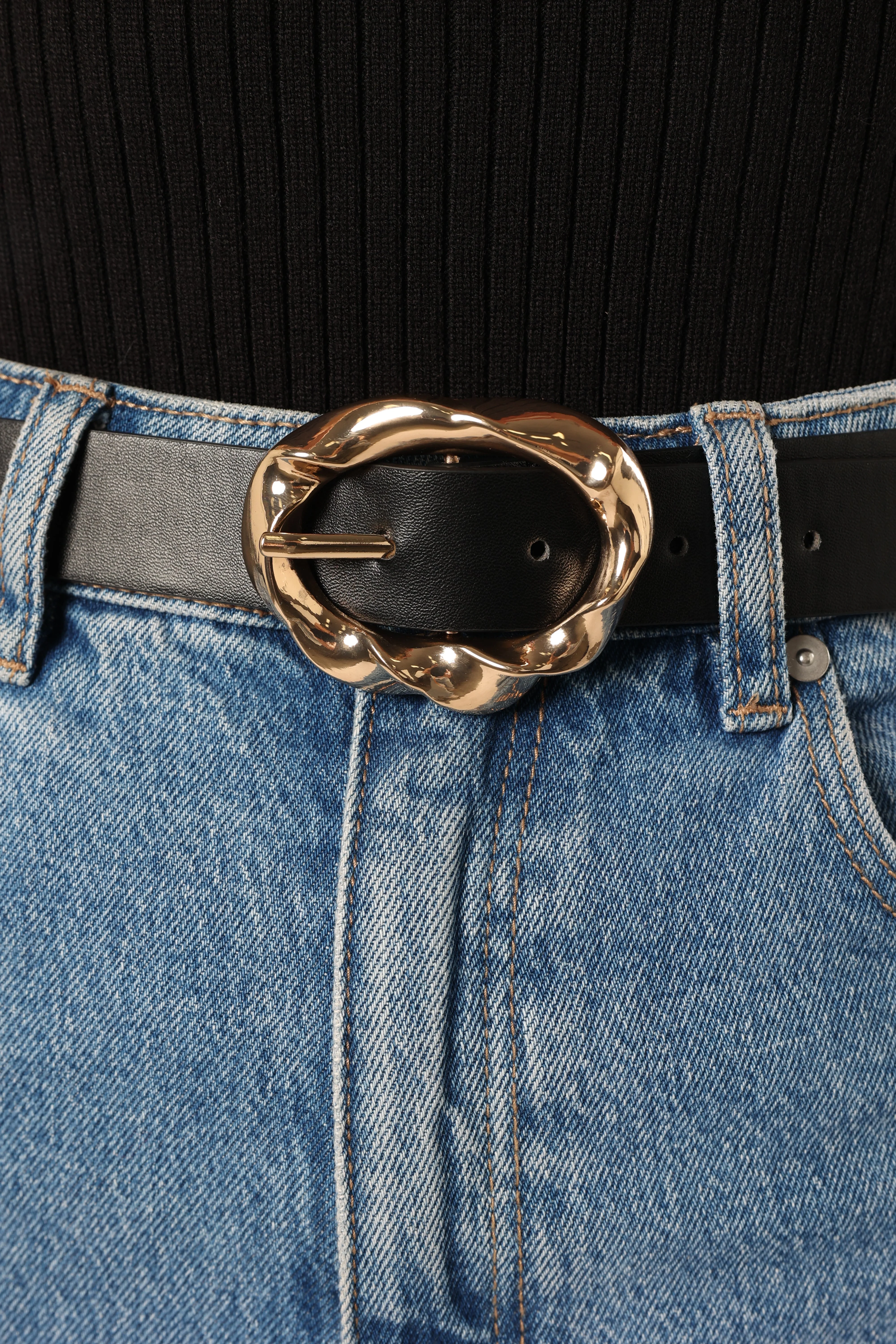 Serena Belt - Black Gold