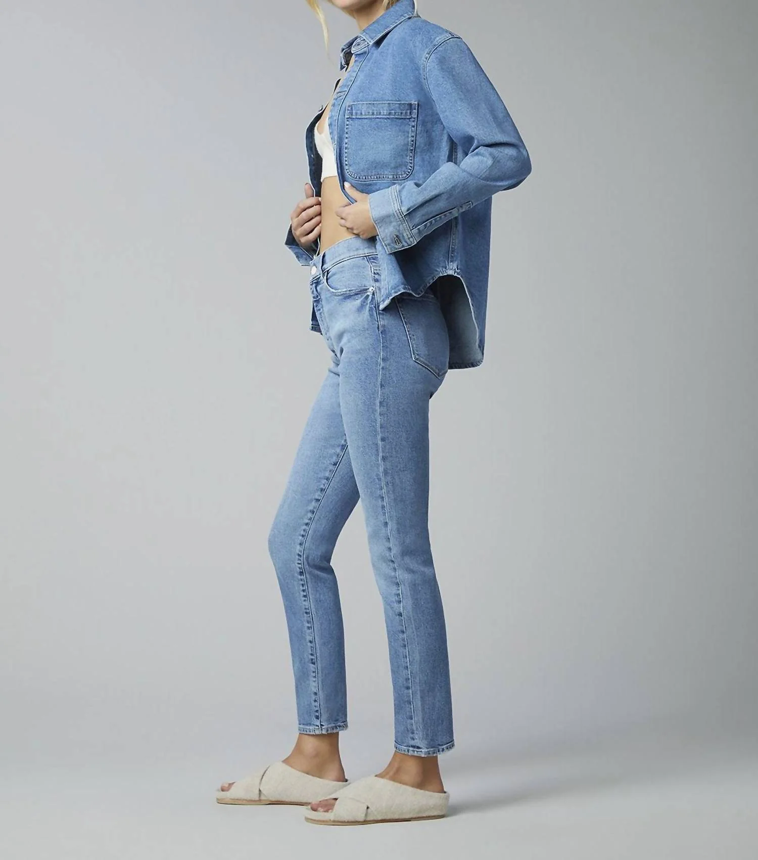 Bella High Rise Slim In Canal