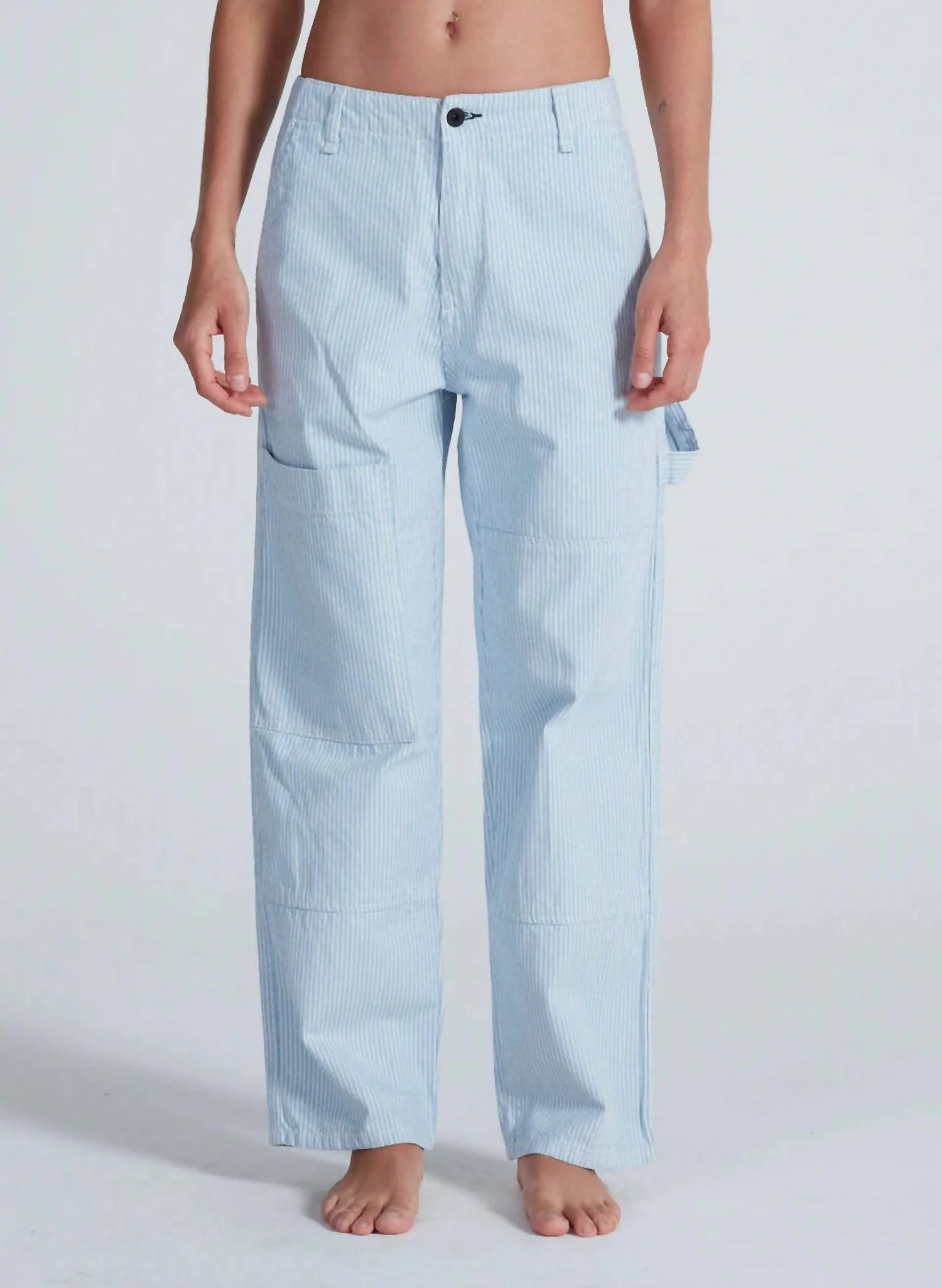 Carpenter Pants In Blue Stripe