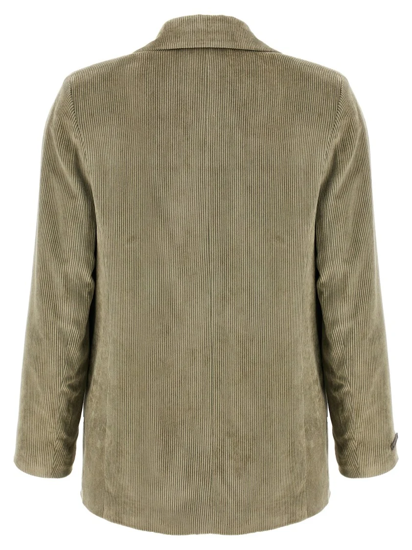 Ribbed Velvet Blazer