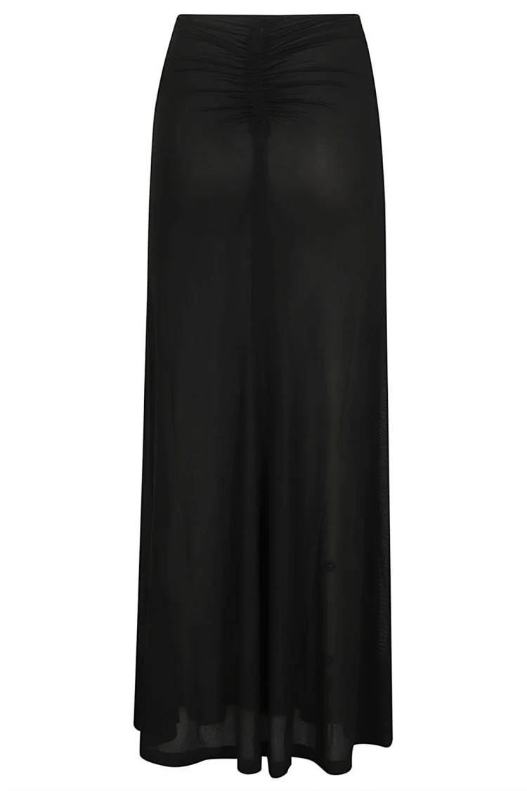Maxi Skirt With Front Drape