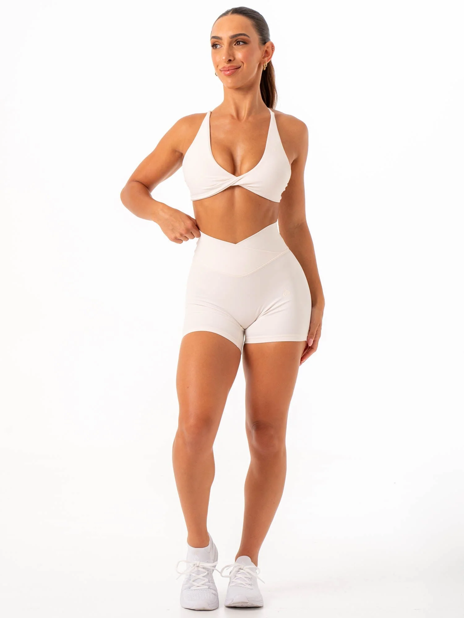 NKD Twist Sports Bra - Off White