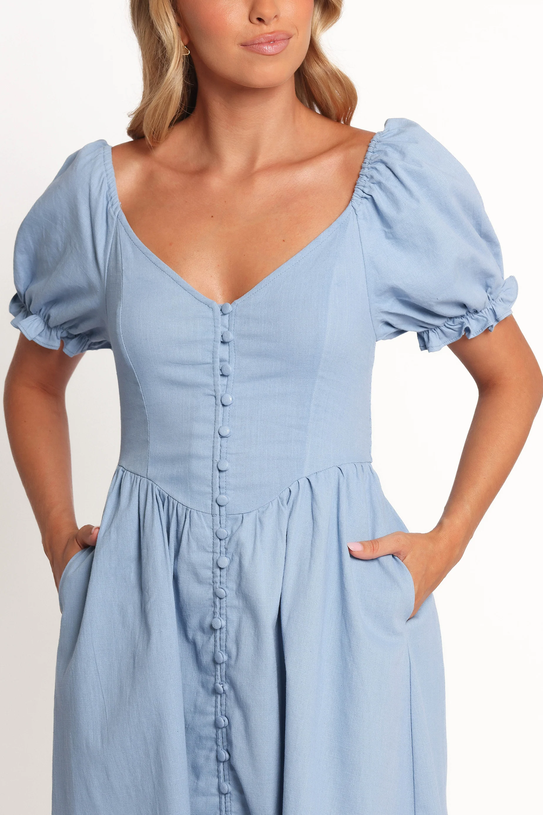 Serenade Midi Dress - Blue