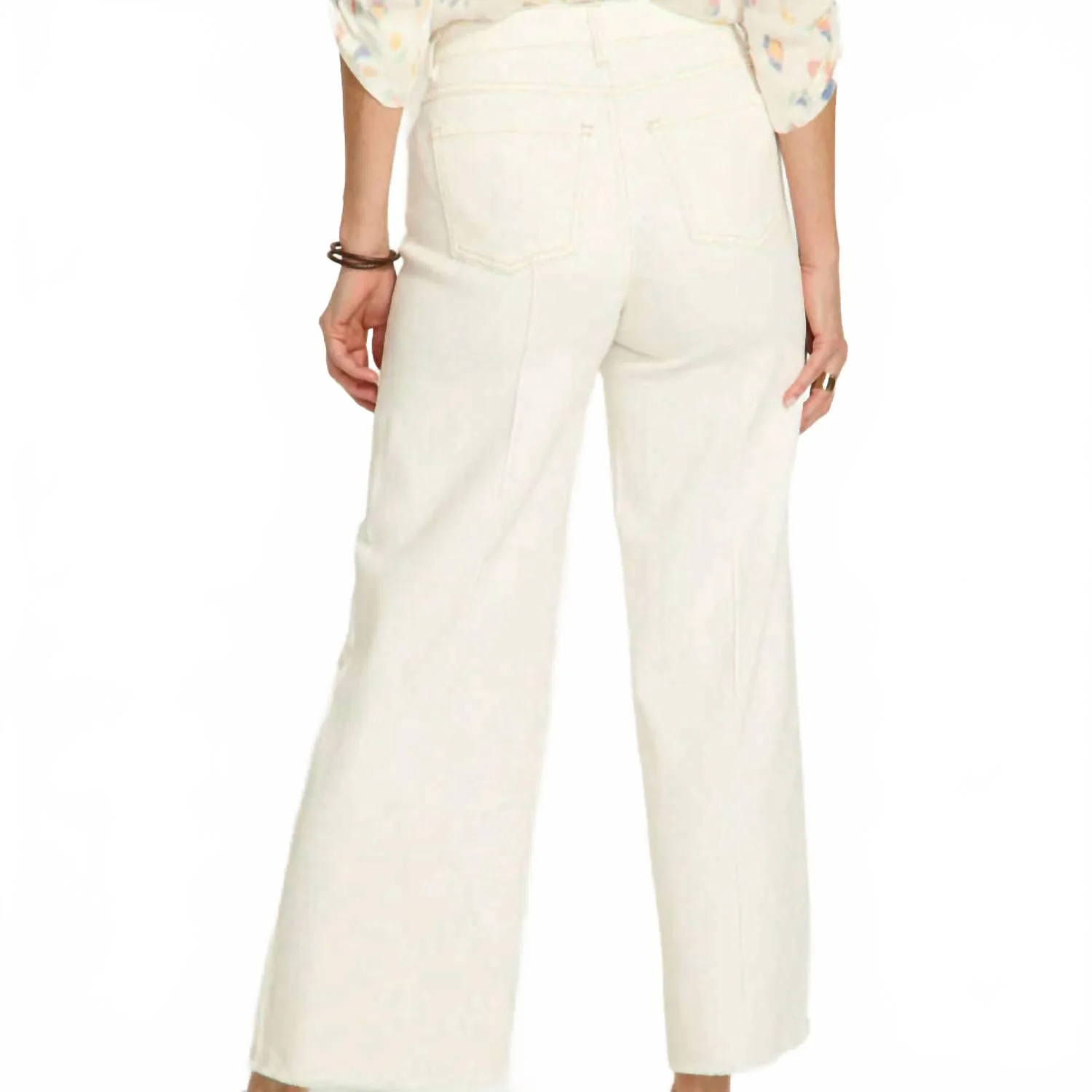 Olivia Mid Rise Pants In Ivory