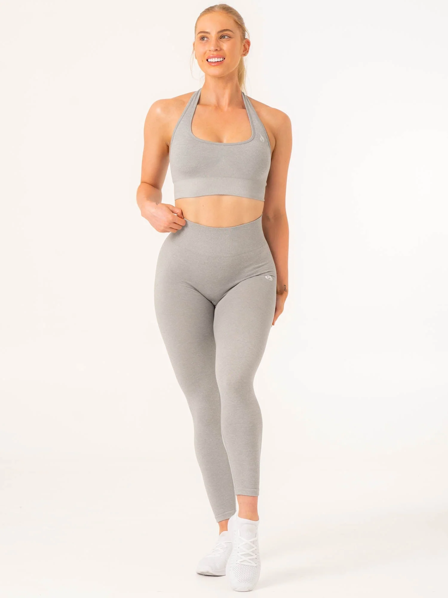Contour Seamless Leggings - Light Grey Marl