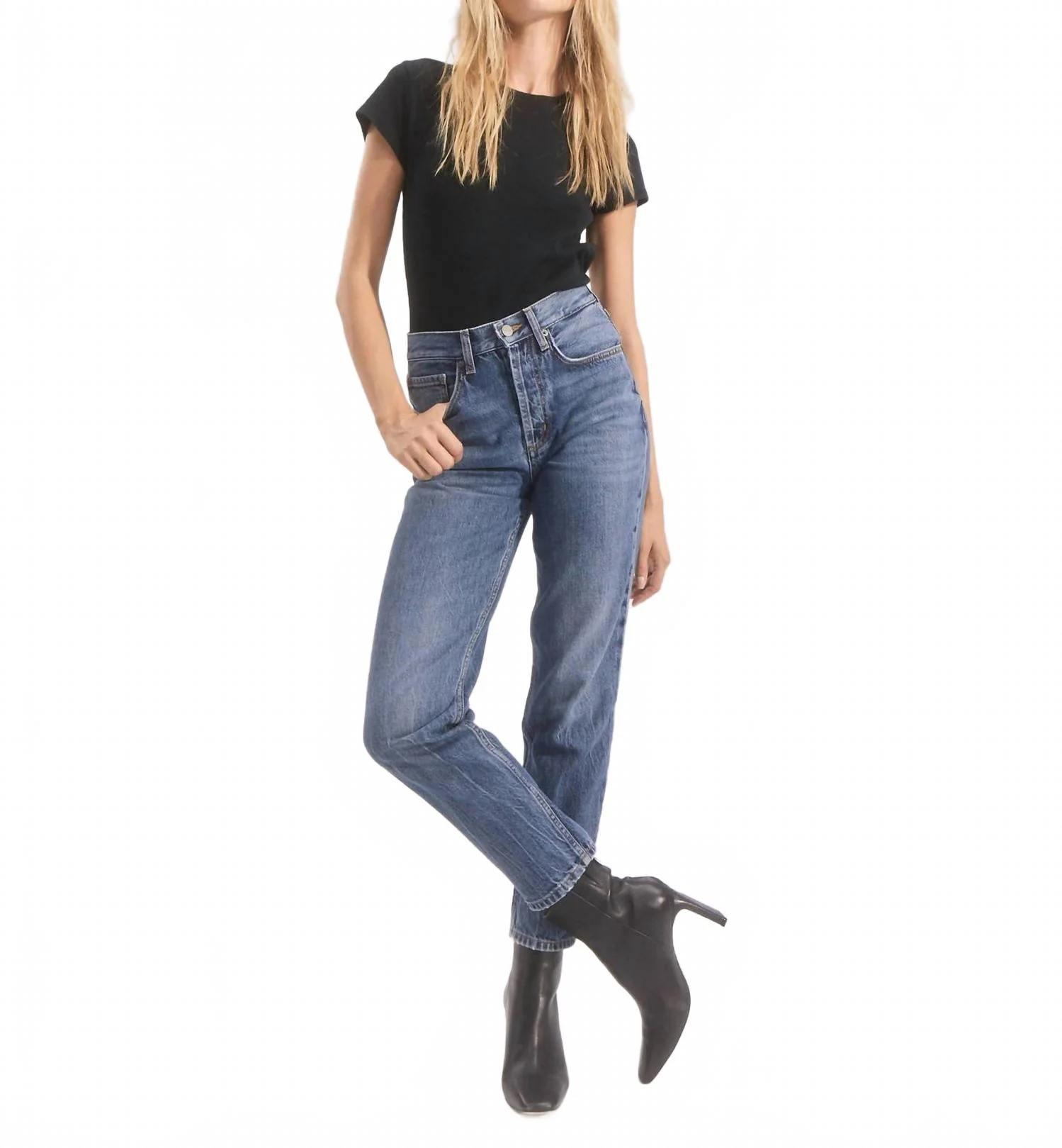 Topanga High Waist Jeans In Zephyr Blue