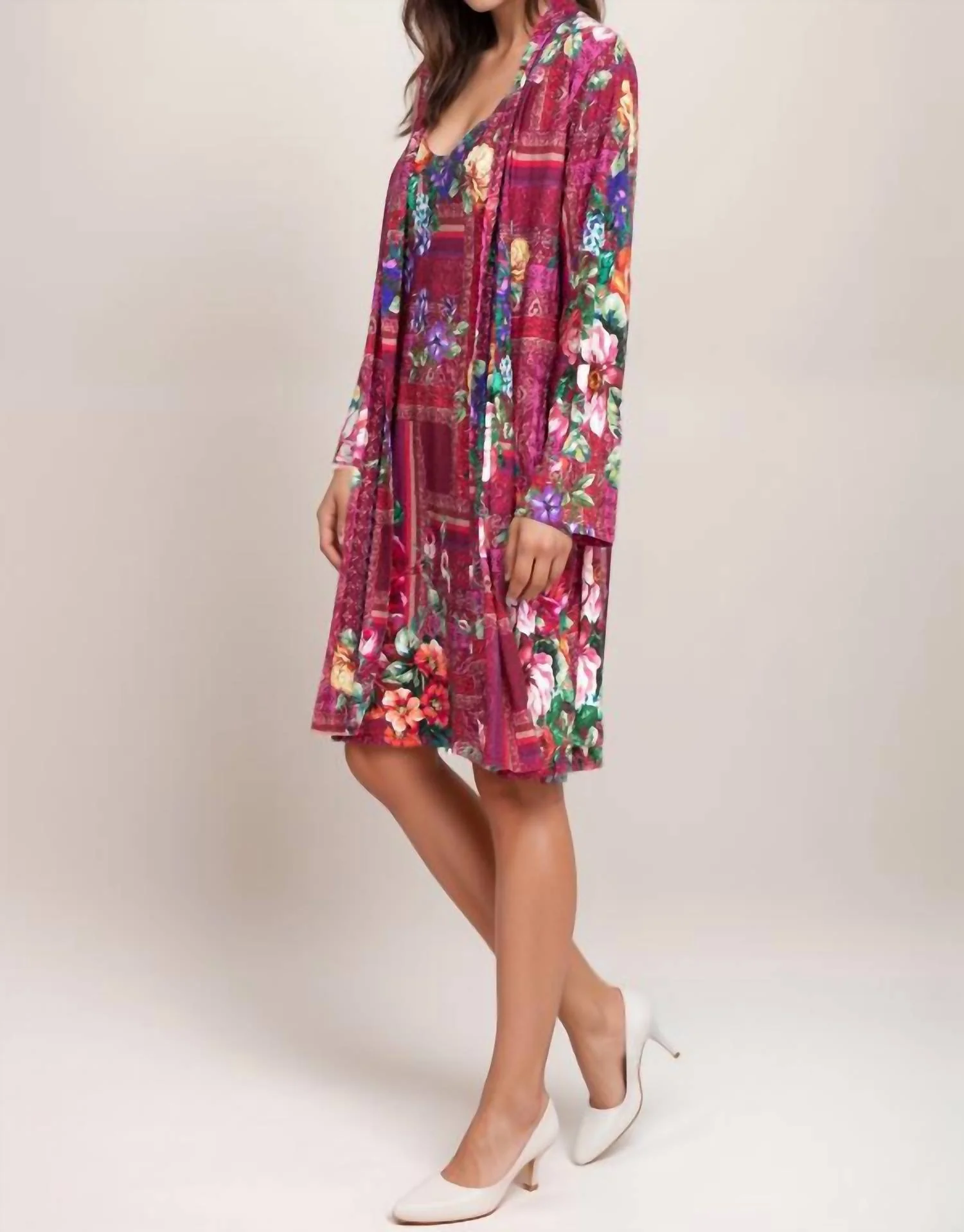Bethia Sleep Robe In Multi
