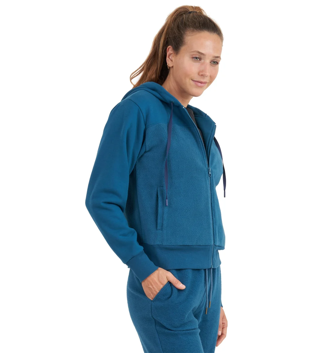 Thrive Societe Sherpa Zip Hoodie