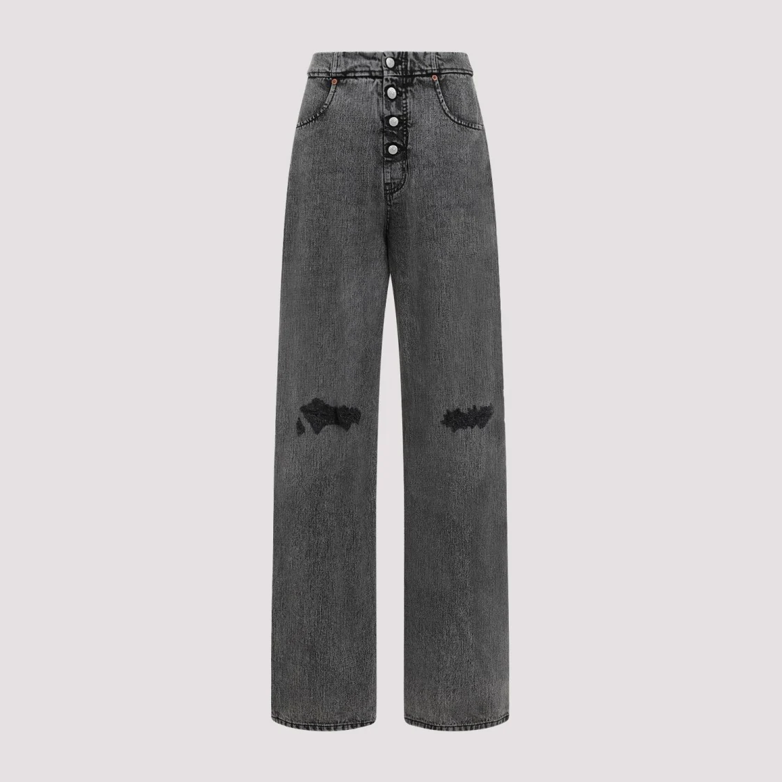 Black Cotton Jeans