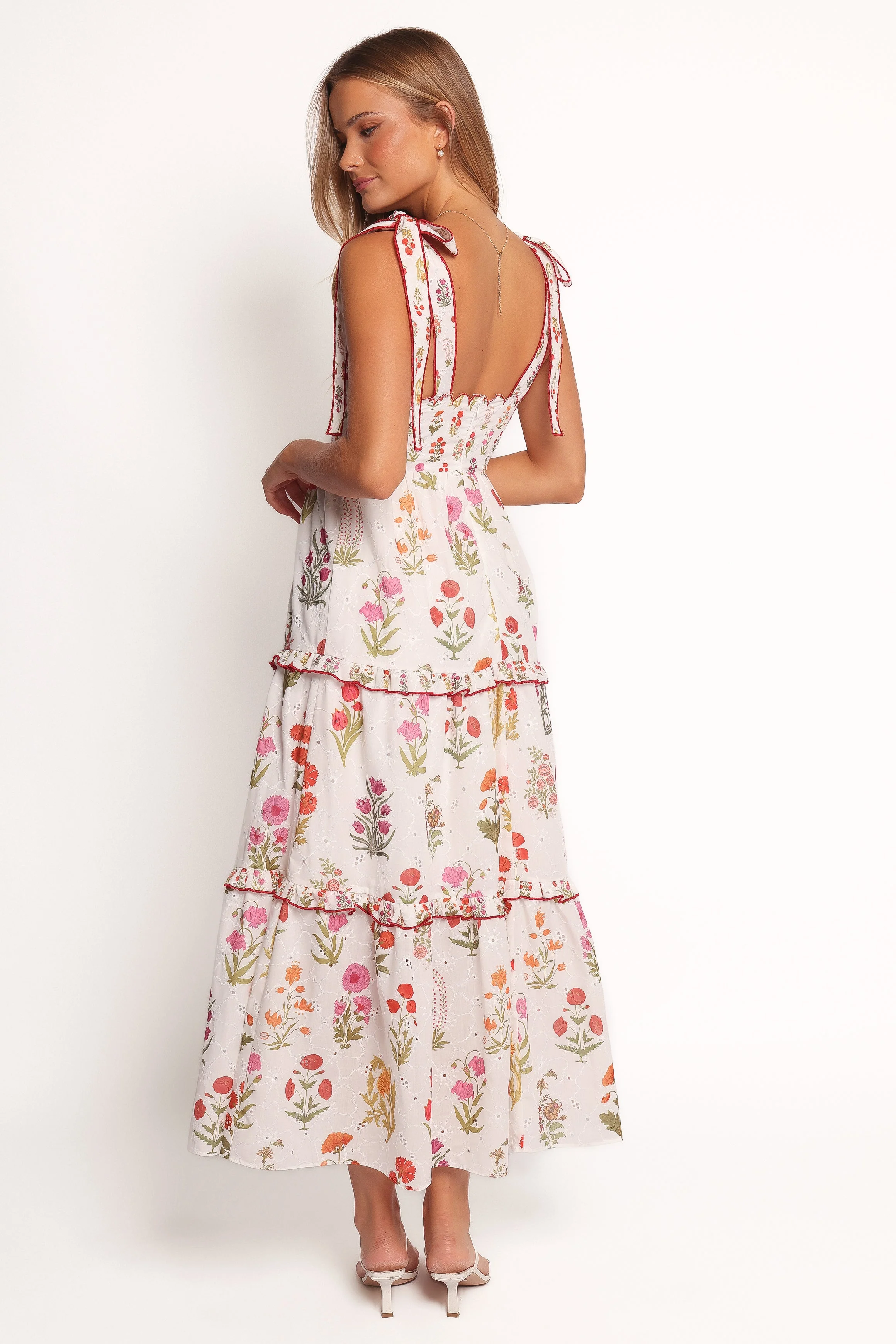 Aurelia Maxi Dress - White Floral