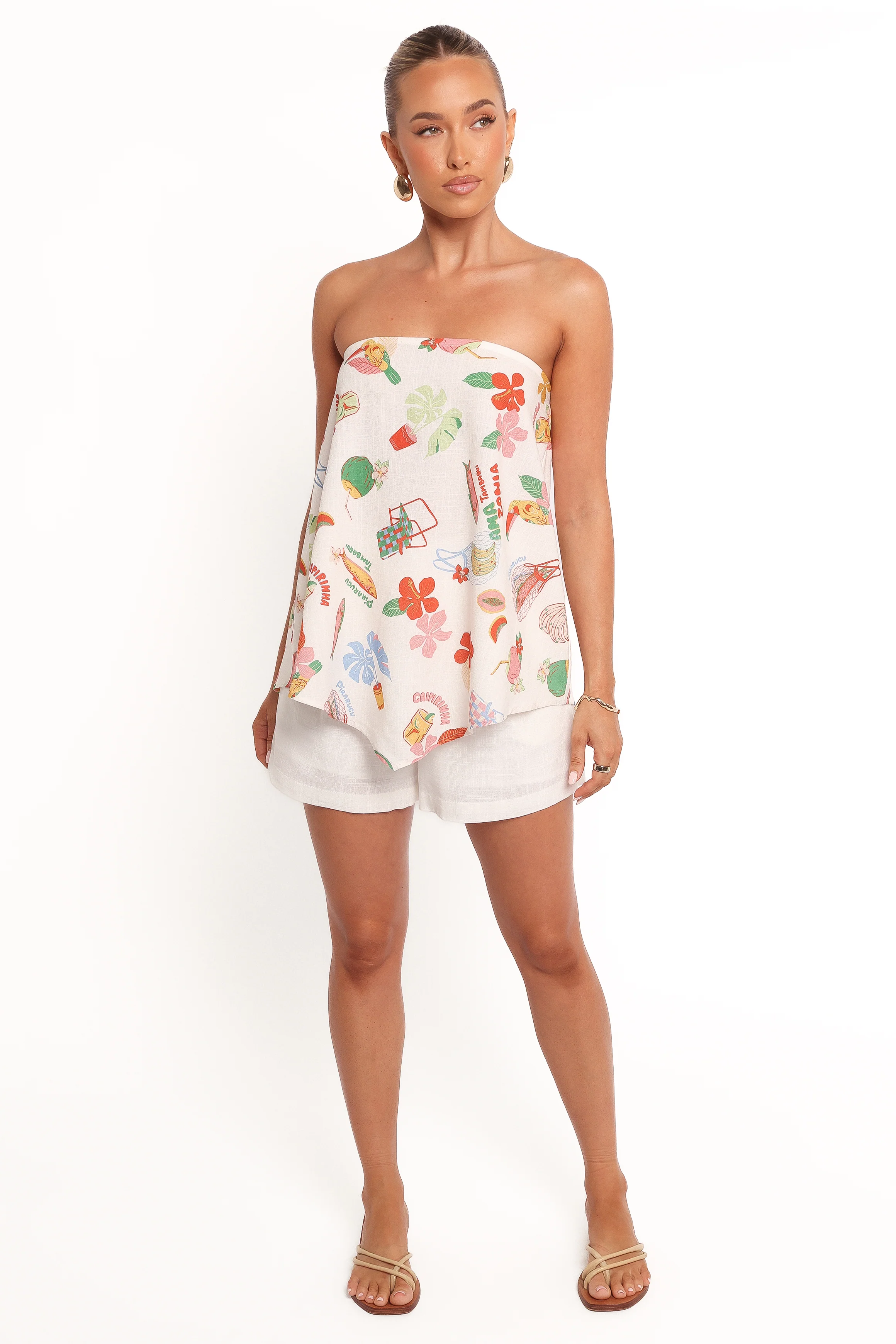 Sui Strapless Top - Alfresco