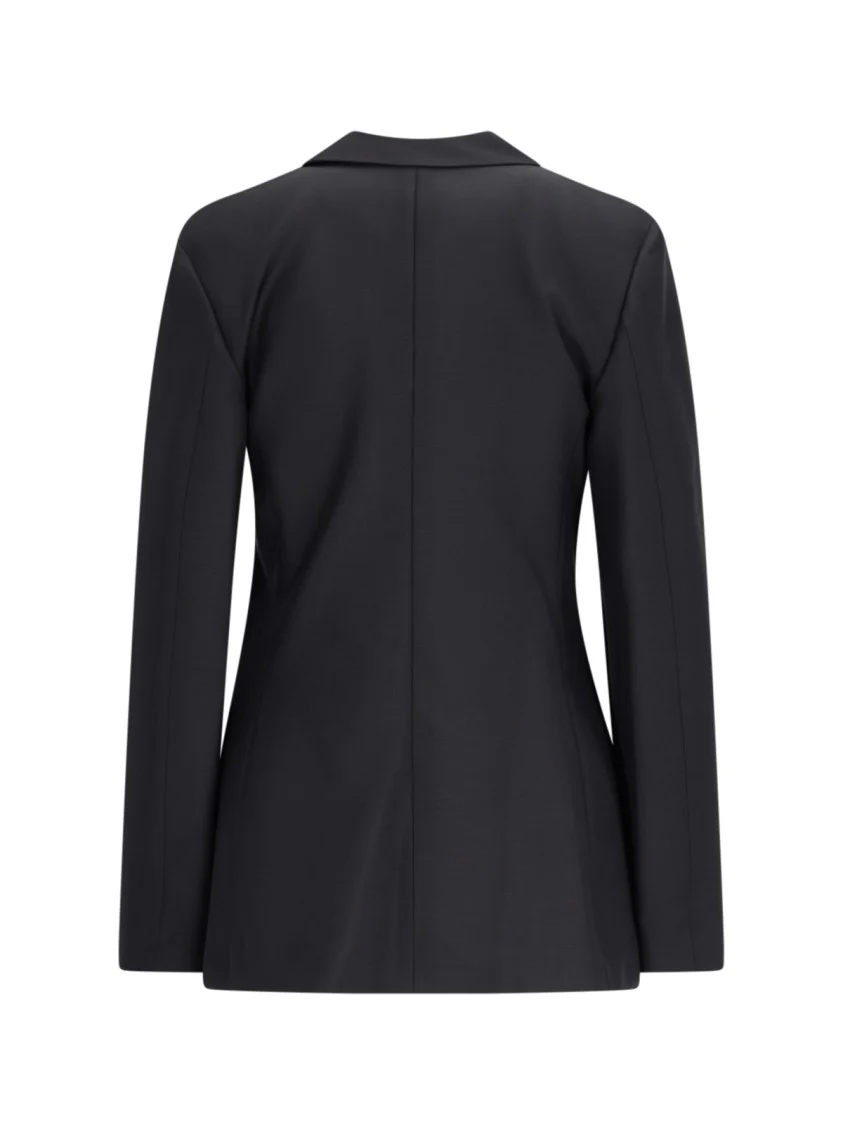 Róhe Single-Breasted Blazer In Black