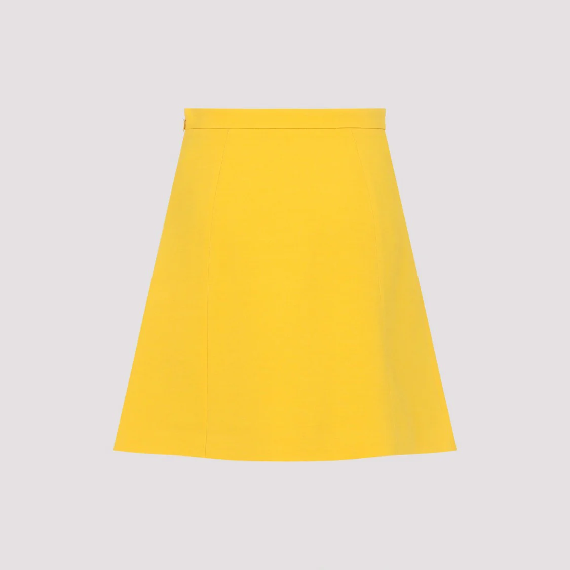 Bright Narciso Yellow Virgin Wool Skirt