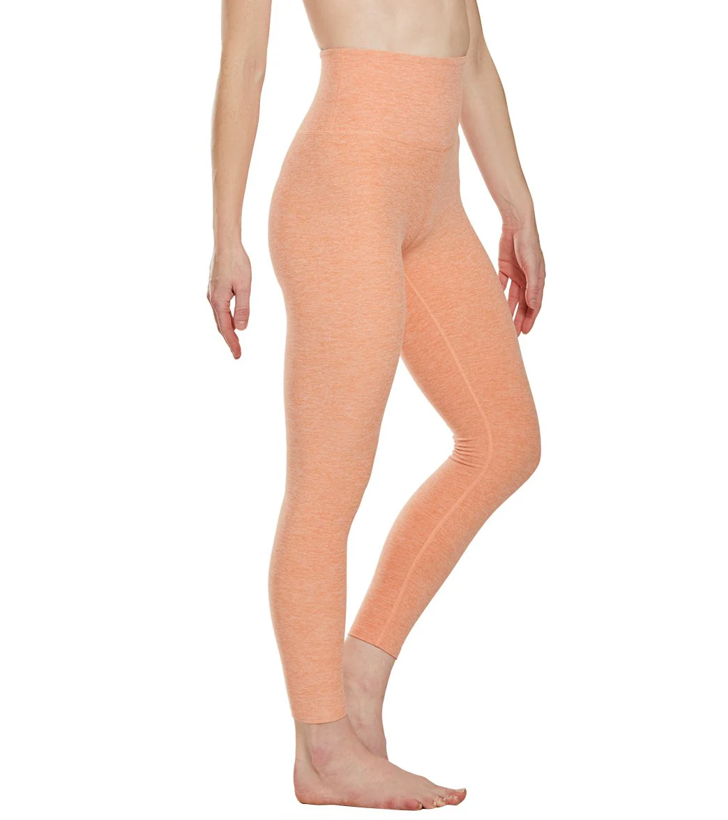 Beyond Yoga Spacedye High Waisted Caught In The Midi 7/8 Yoga Leggings Coral Dust Melon