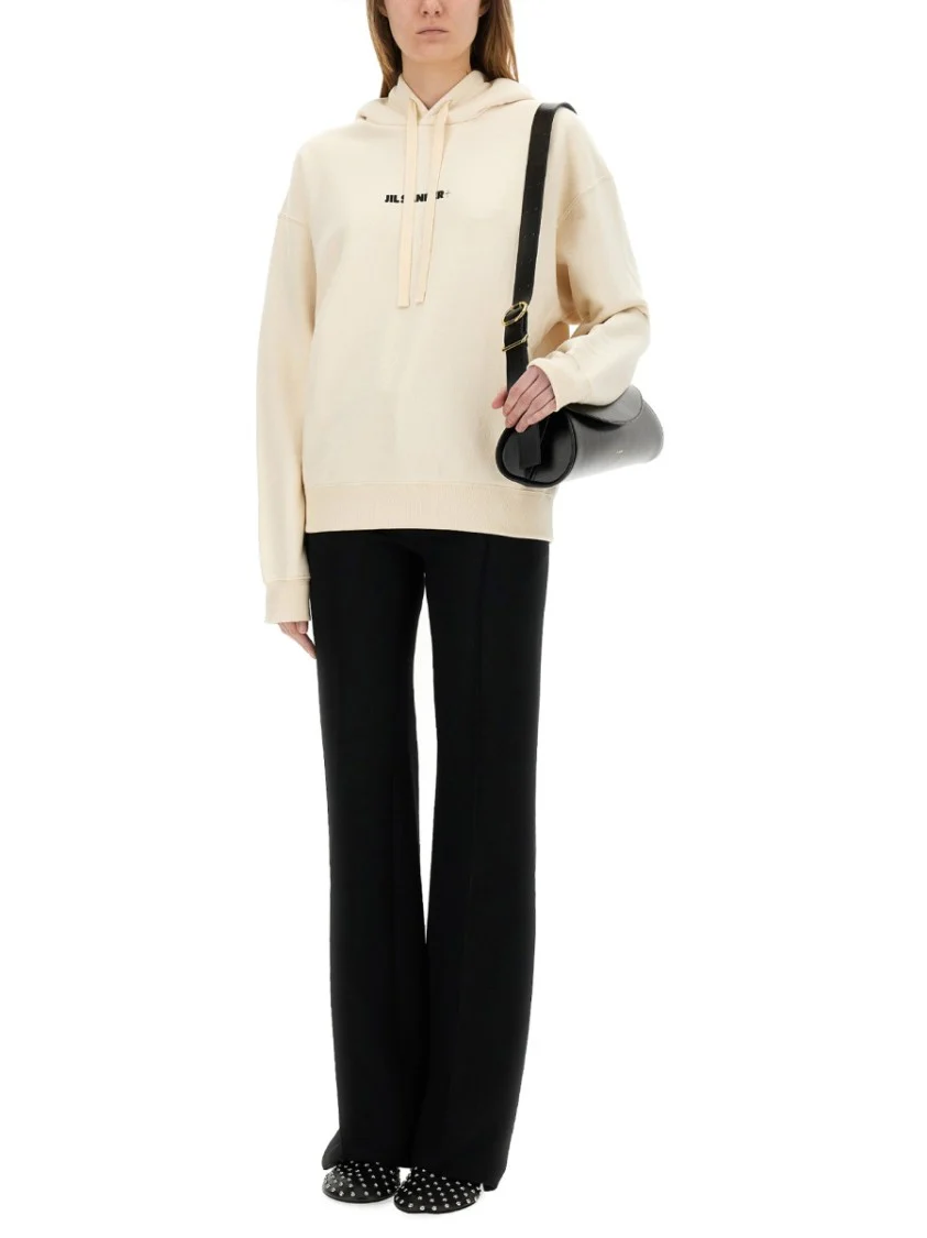 Wide-Leg Tailored Viscose Blend Pants