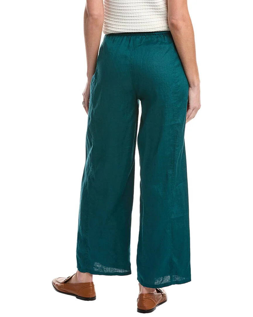EILEEN FISHER Linen Wide Ankle Pant