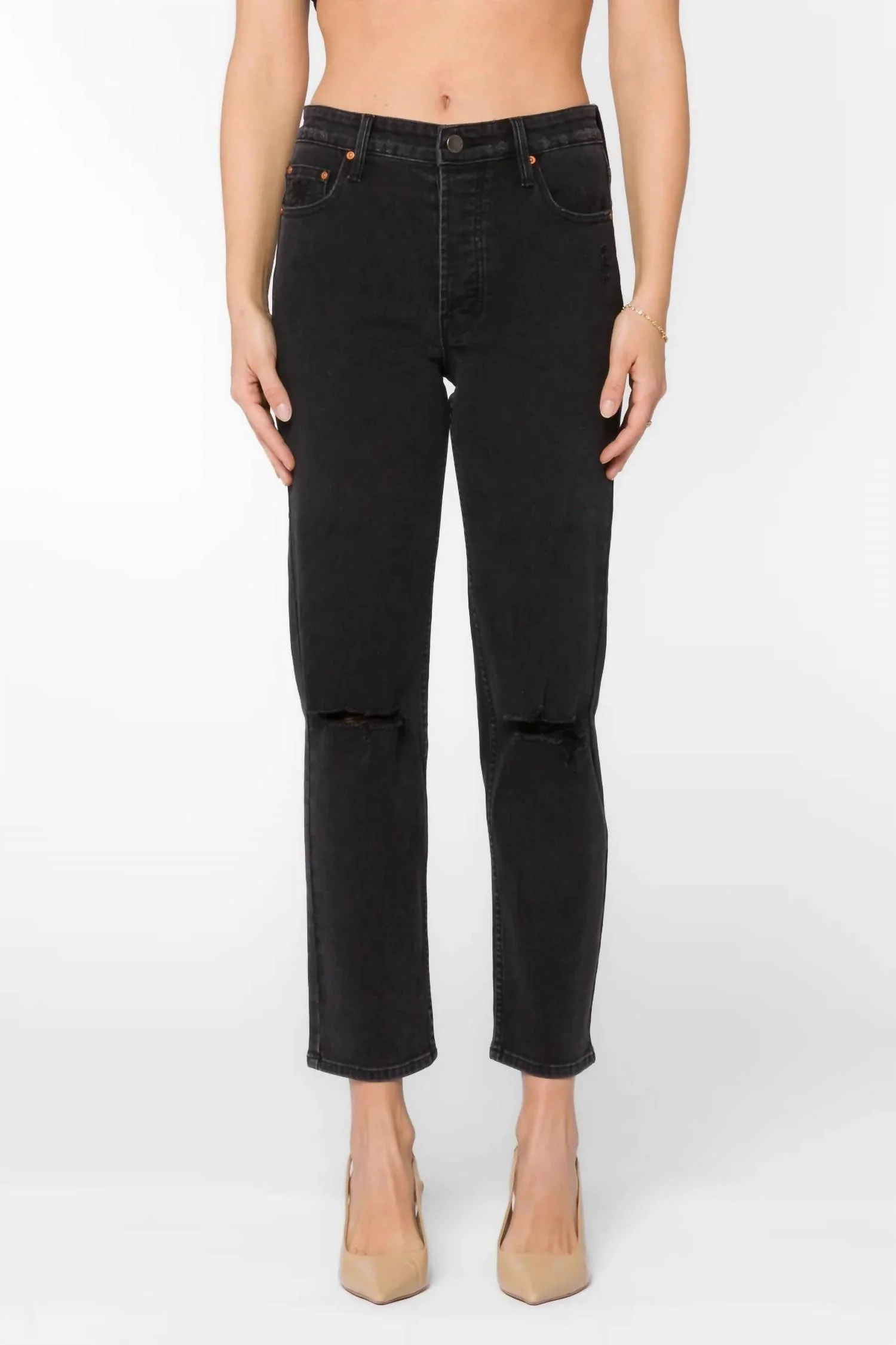Kaleni High Rise Denim In Black