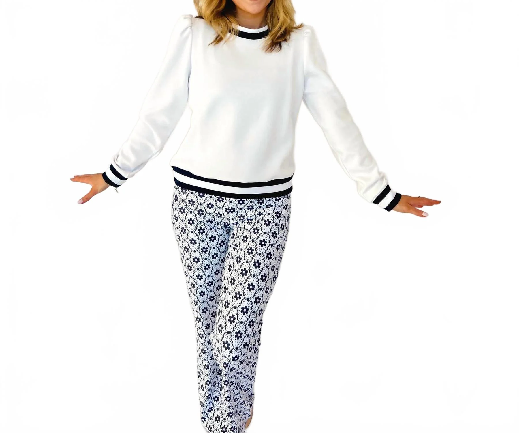 Payton Hight Waist Pants In Indigo Wallflower