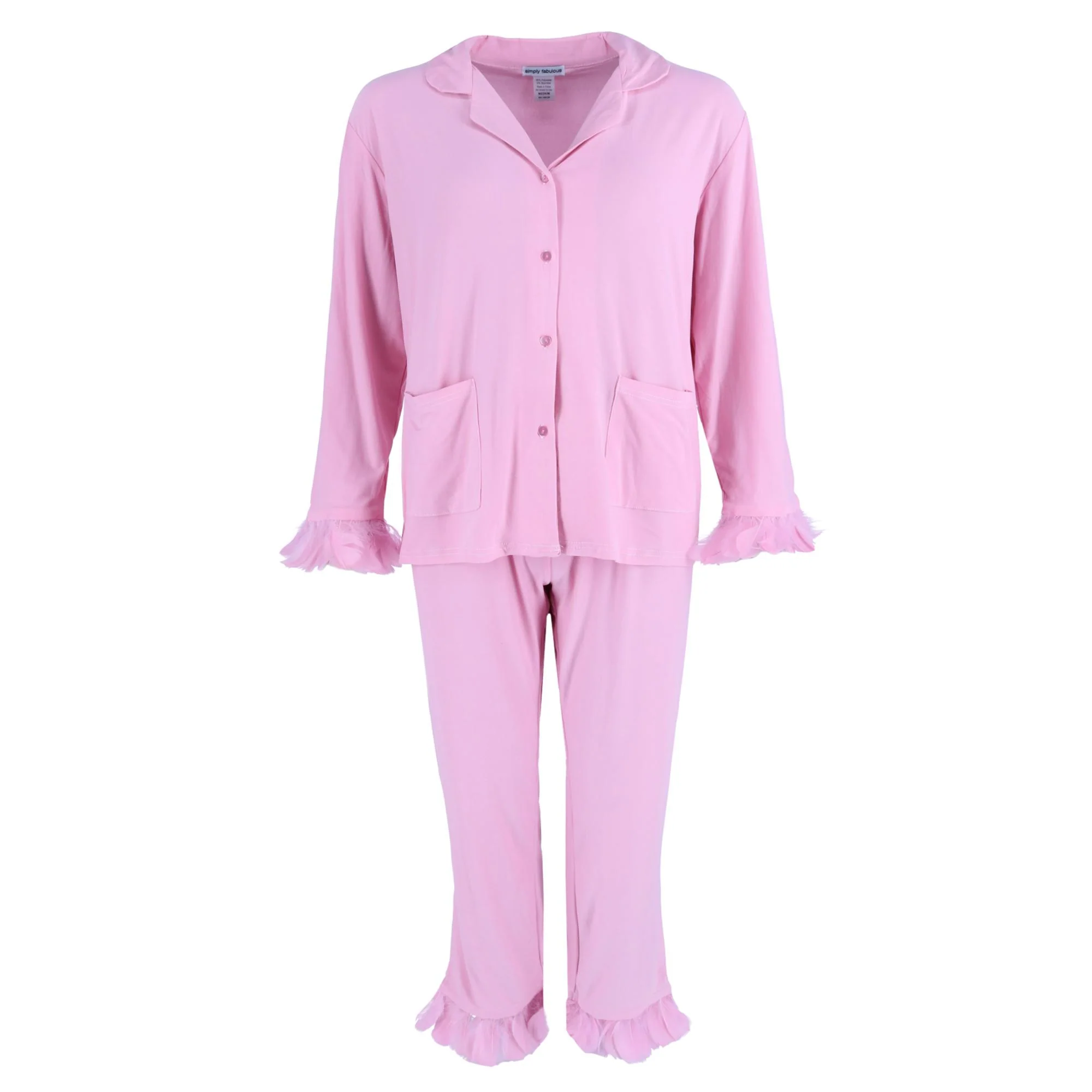Women's Pajama Set with Feathers