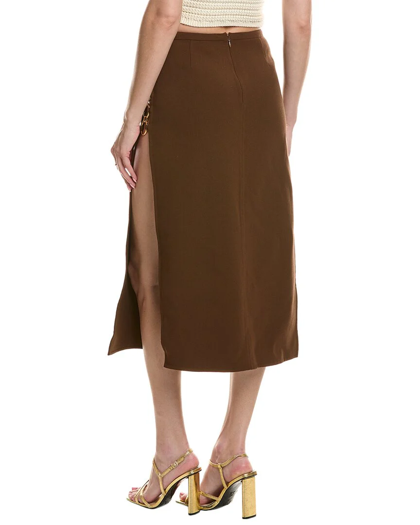 Michael Kors Collection Barathea Wool-Blend Ring Skirt
