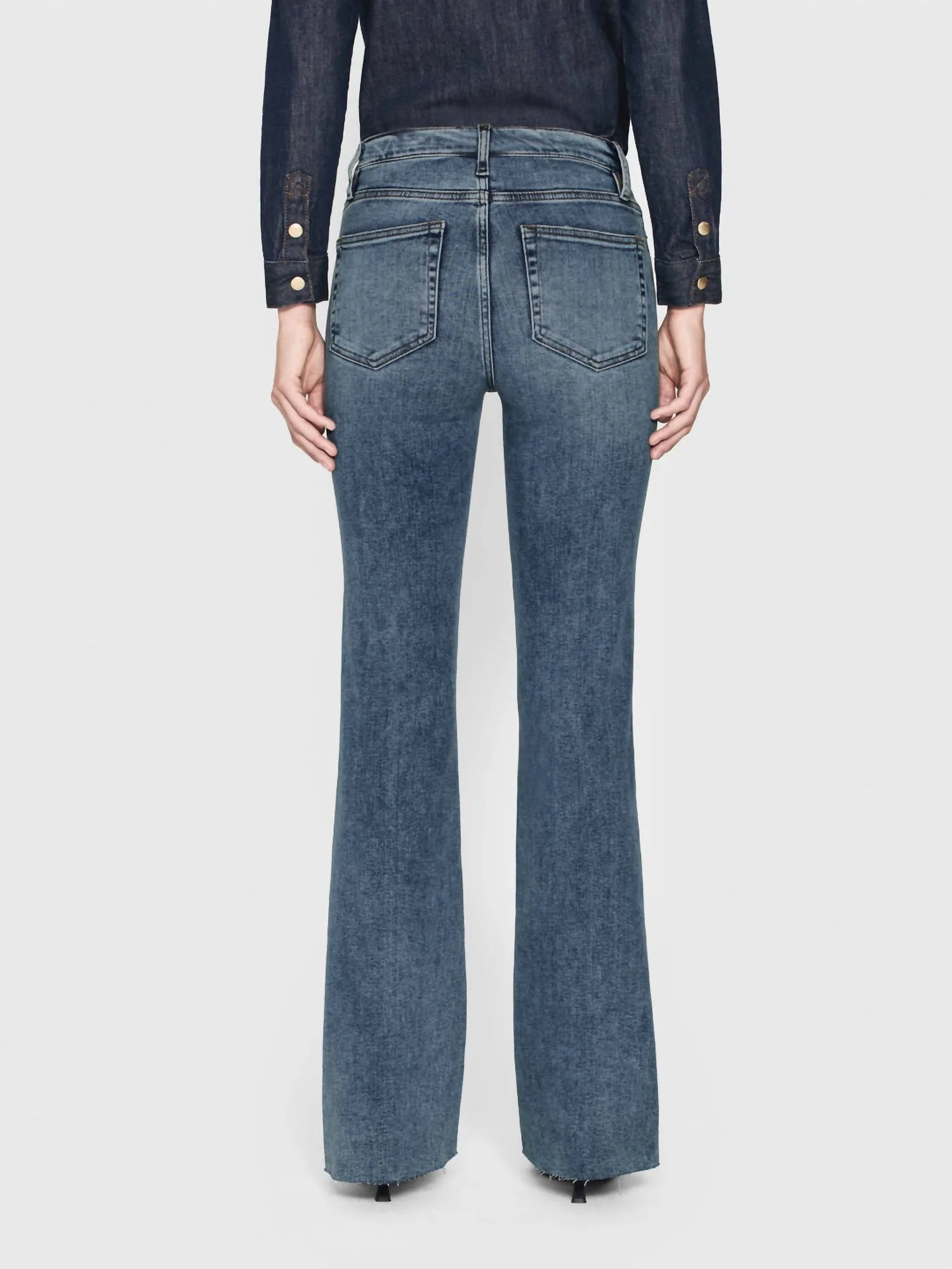 Le Easy Flare Jeans In Rowley Raw After