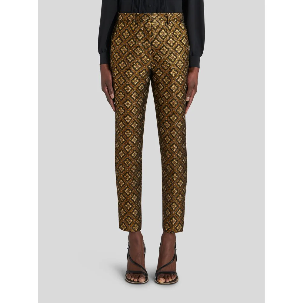 JACQUARD TROUSERS WITH MEDALLIONS