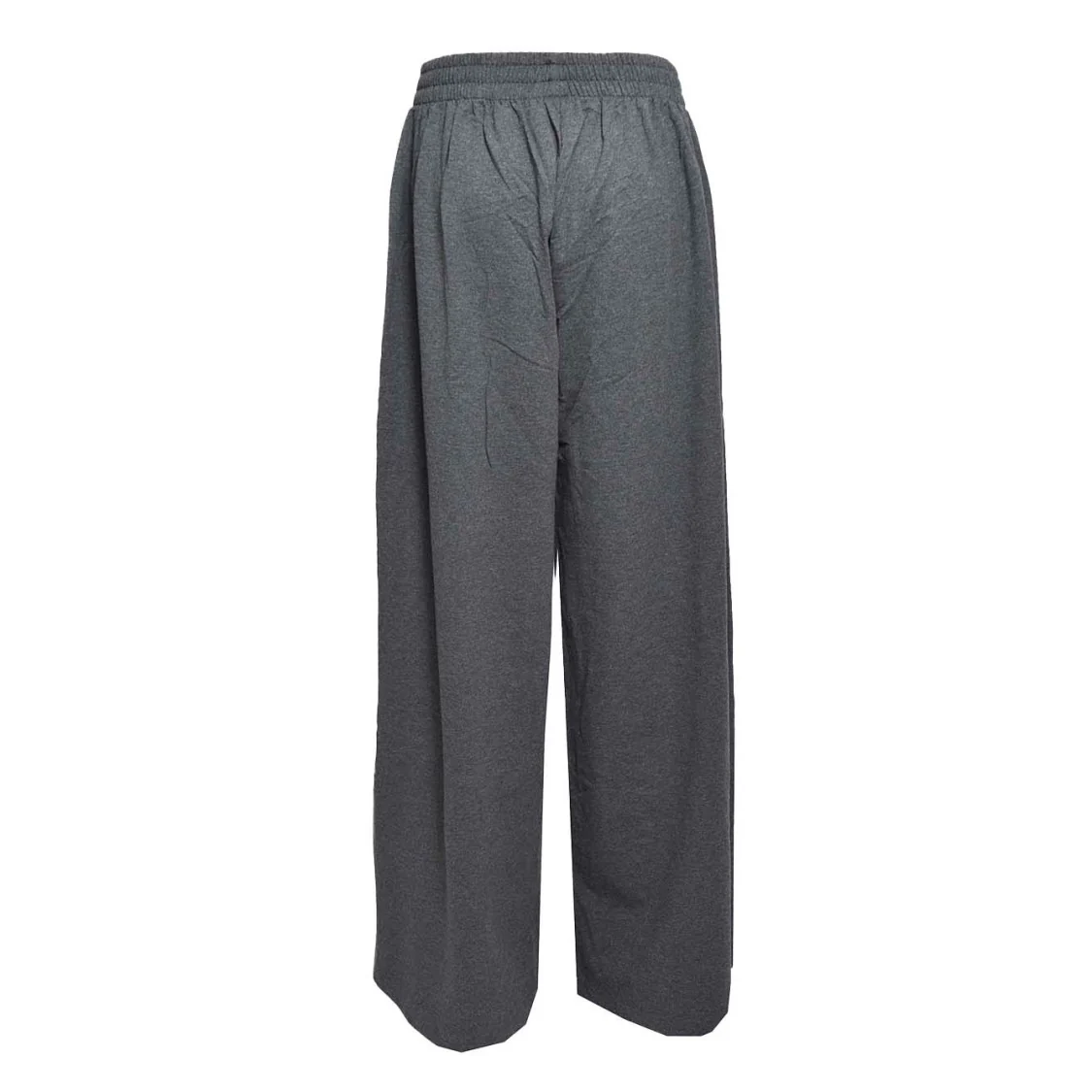 Wide-Leg Stretch Cotton Sweatpants