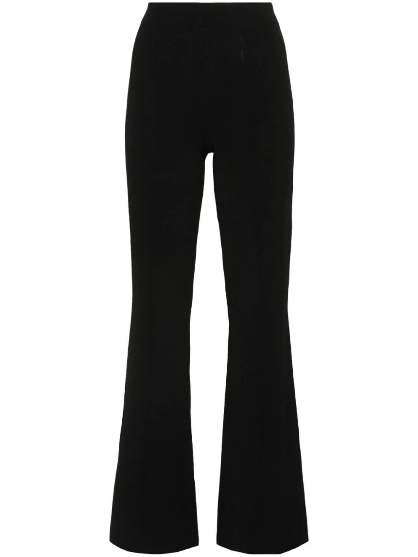 Flared Silhouette Pants With Fitted Waist