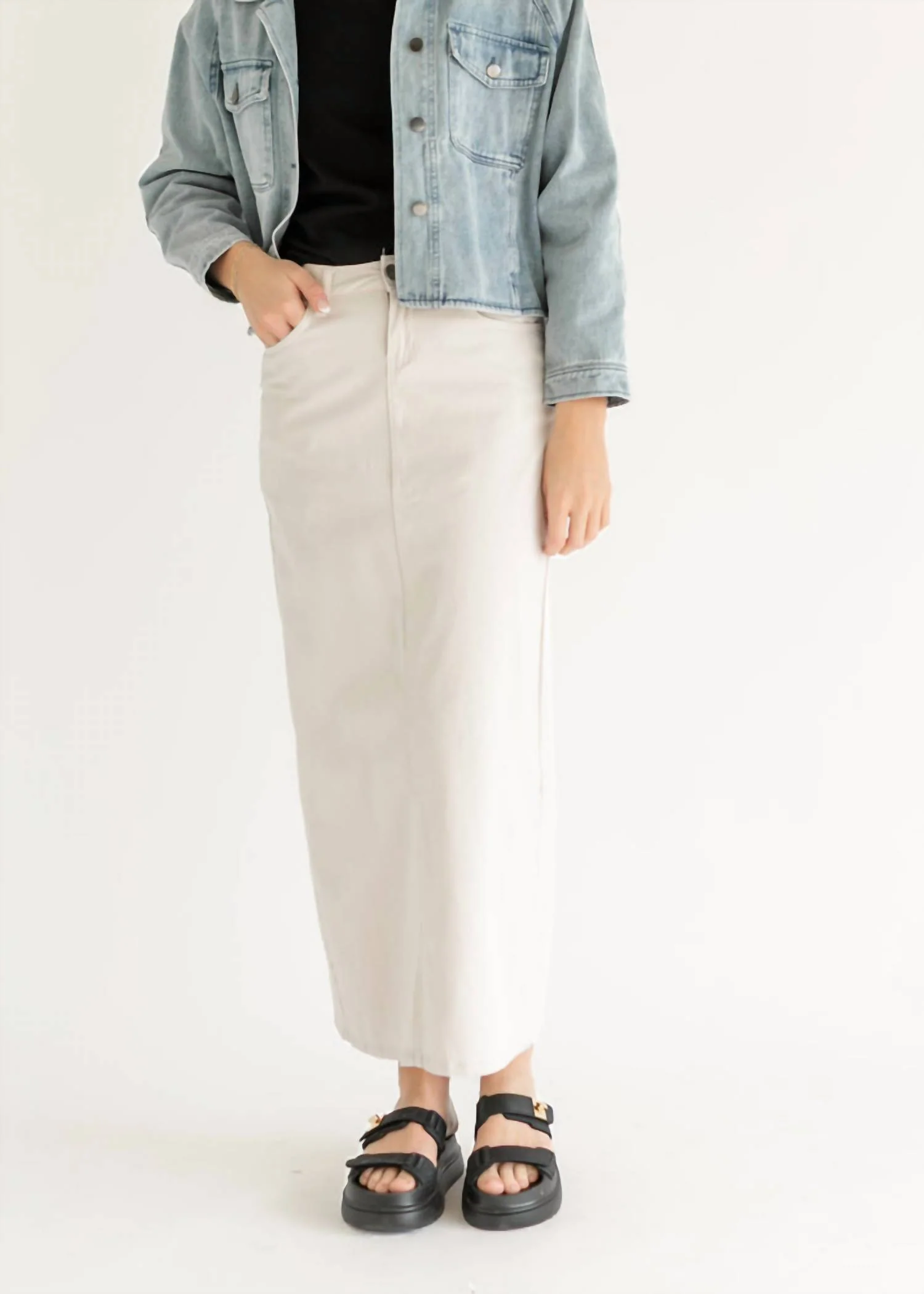 Stella Maxi Skirt In Cloud
