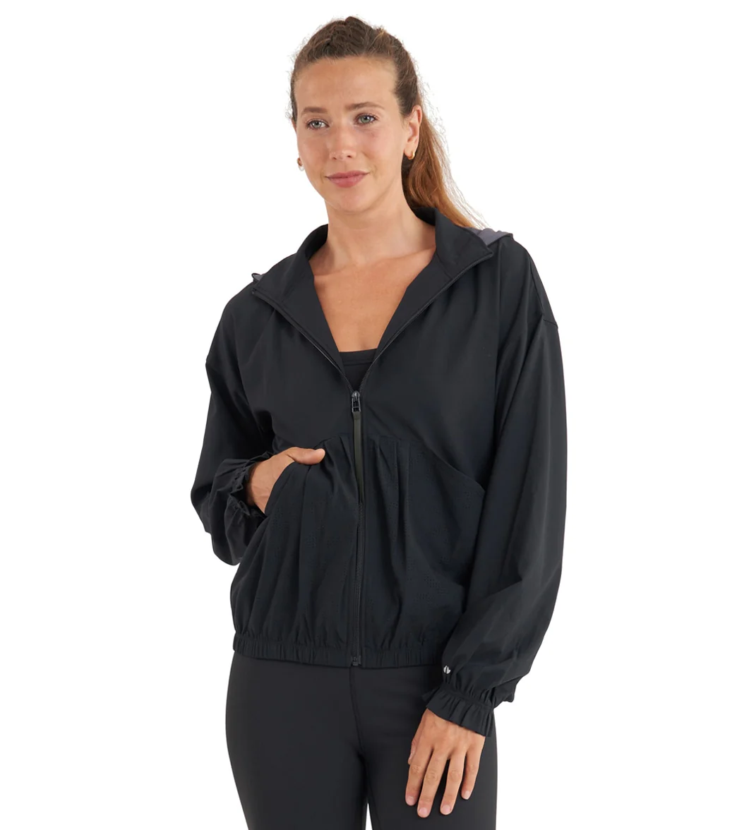 Thrive Societe Perforated Windbreaker