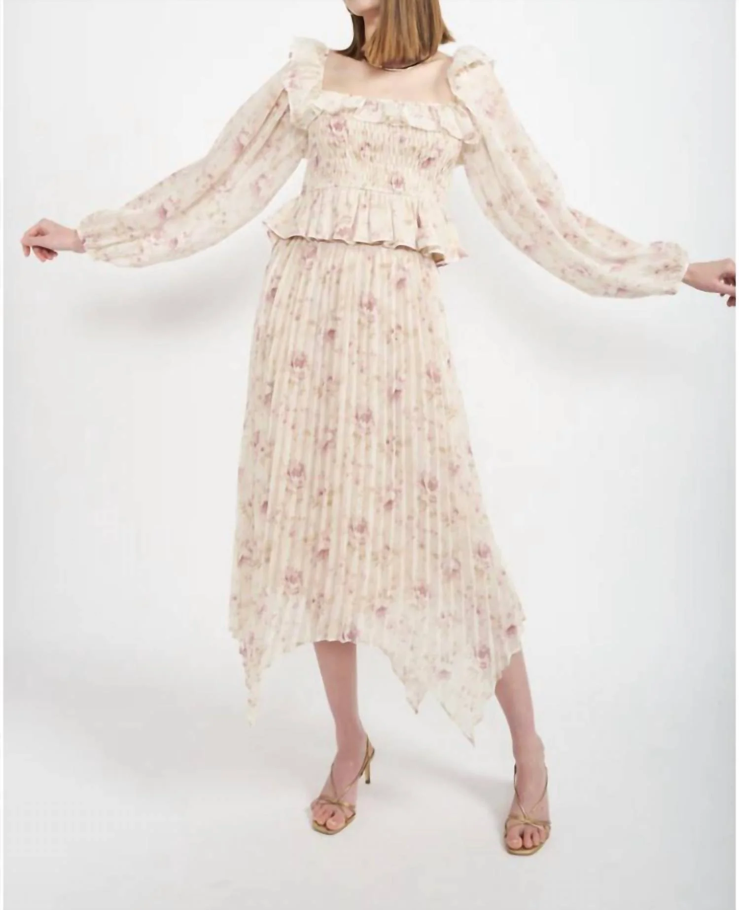 Kika Pleated Skirt In Pink