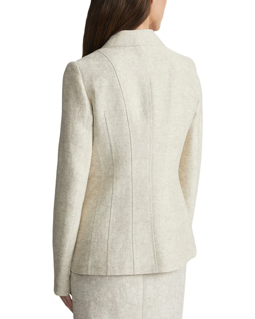Lafayette 148 New York Three Pocket Linen & Silk-Blend Jacket