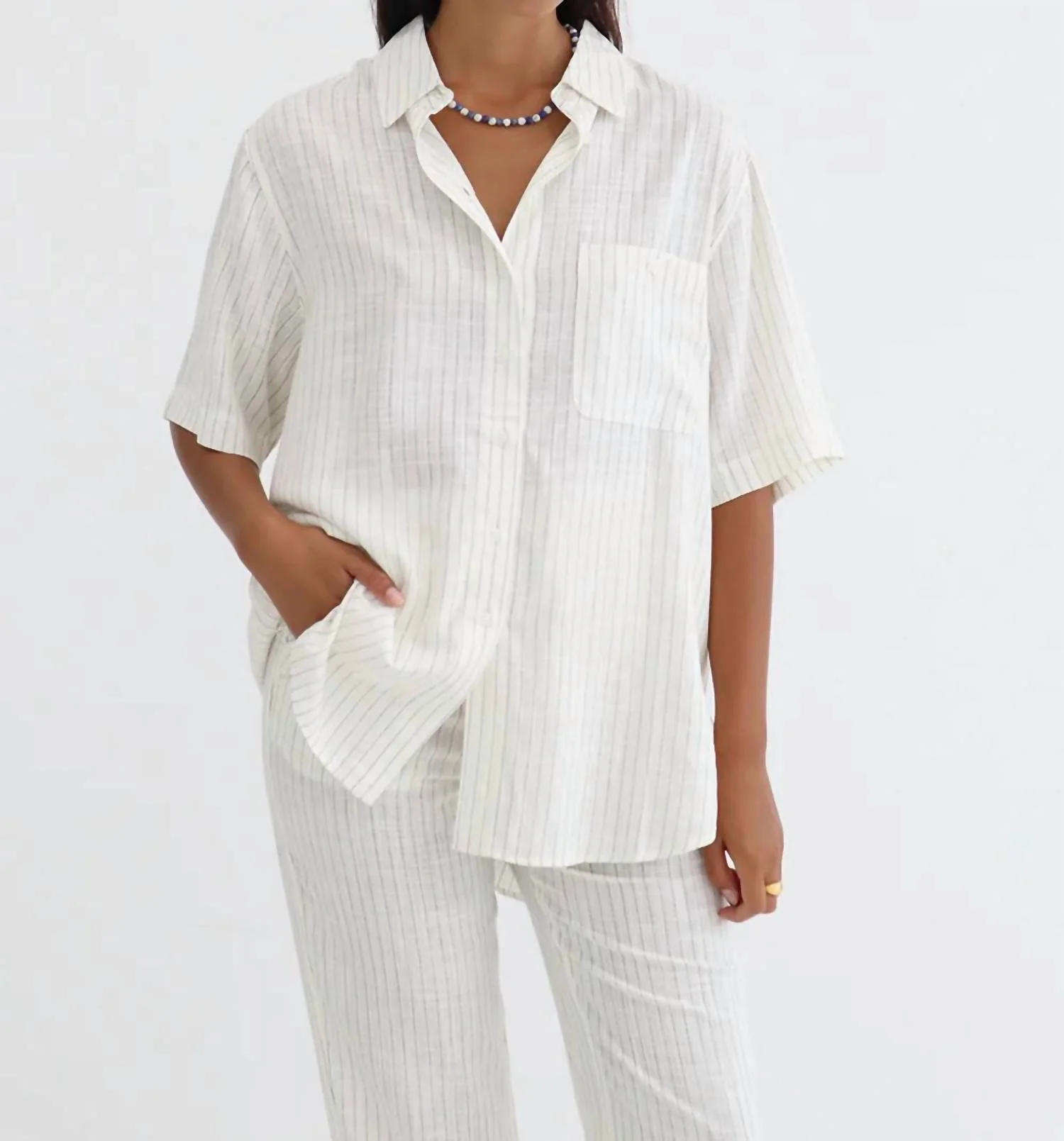 Genevieve Pants In White