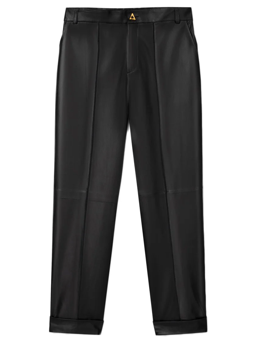 Zima - Leather Cuffed Pants